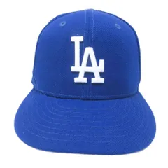 ニューエラ NEW ERA 59fifty LAキャップ ロサンゼルスドジャース 帽子 ロゴ 刺繍 59.6cm 青 ブルー 0327