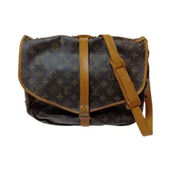 LOUIS VUITTON ルイヴィトン モノグラム ソミュール35 ショルダーバッグ M42254 ブラウン