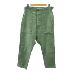 ヴィンテージ VINTAGE USARMY 50s ベイカーパンツ ストレート ボタンフライ コットンサテン OG-107 カーキ 1210