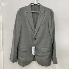テーラードジャケット ユニクロ UNIQLO スリムフィット L 感動ジャケット グレー