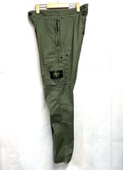 ストーンアイランド stone island カーゴパンツ カーキ リブ付き