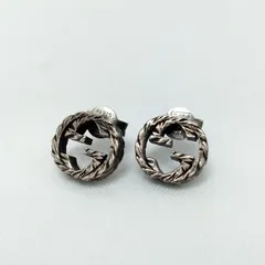 ✨️GUCCI✨️グッチ インターロッキングG アラベスク ピアス スタッズピアス シルバー925