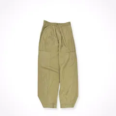 6(ROKU)BEAUTY＆YOUTH ロク ビューティーアンドユース / RAYON COTTON TUCK PANTS 参考定価：21,000+tax SIZE:36