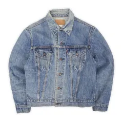 リーバイス Levi's 70s 70年代 70505 デニムジャケット ジージャン Gジャン 縦落ち ハチノス MADE IN US アメリカ製 ヴィンテージ 古着 定番 ケアタグ 4th インディゴブルー 40相当【中古】