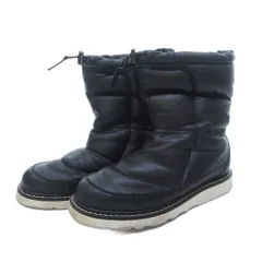 ザノースフェイス THE NORTH FACE NF51372 ヌプシブーツ ショートブーツ 廃版モデル オールレザー 黒 ブラック 24cm 0303