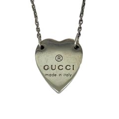 GUCCI シルバー ハート型 ネックレス【箱付き】 - メルカリ