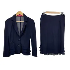 Regina Romantico(レジィーナロマンティコ) スカートスーツ レディース - ダークネイビー フリル/メッシュ