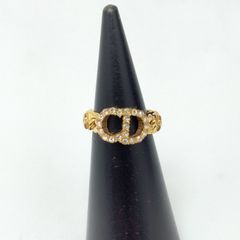 美品格安☆Dior ロゴ入りゴールドリング S 11号 - メルカリ