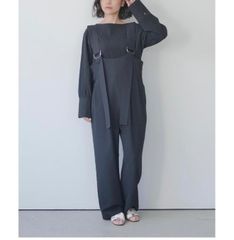 未使用品！ブギウギの抜け感ブラックサロペット ✩ オールインワン✩М 