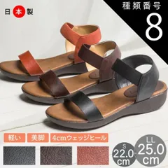 種類8：レンガ/LL(24.5センチ~25.0センチ) Livre de Poche リーヴルドポッシュ 日本製 ゴムフィット サンダル コンフォート フラット レディース ゴムベルト ストラップ ウェッジソール 柔らかい 痛くない 歩きやすい 軽量 リゾート