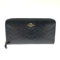 【中古品】COACH コーチ シグネチャー 型押し ジップアラウンド ウォレット F54805 長財布 【181-260301-na-14-tag】