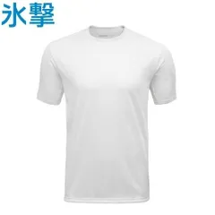 FREEZE TECH 氷撃 冷感シャツ 半袖 クルーネック ホワイト WORK LINE