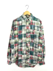 【中古品】RALPH LAUREN ラルフローレン 90's L/S BD PATCHWORK SHIRT BLAIRE 90年代 ロングスリーブ ボタンダウン パッチワーク シャツ 【146-260313-rt-04-tag】