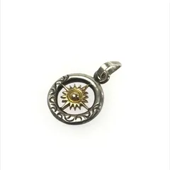 【中古品】 ARIZONA FREEDOM アリゾナフリーダム SV925 K18 SUN SYMBOL&ARABESQUE PENDANT TOP サンシンボル アラベスク ペンダント トップ アクセサリー 【191-260316-na-09-tag】
