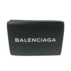 BALENCIAGA（バレンシアガ）】三つ折り エブリデイ ミニウォレット 黒