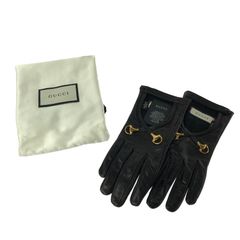 gucci レザーグローブ - メルカリ