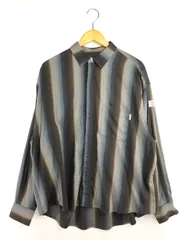 【中古美品】elephant TRIBAL fabrics エレファントトライバルファブリックス ZIP OMBRE STRIPE SHIRT E03-JSH25F ジップ オンブレ ストライプ シャツ トップス 【140-260404-rt-03-tag】のサムネイル