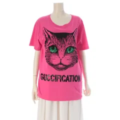 グッチ ミスティックキャット スパンコール 半袖Tシャツ カットソー
