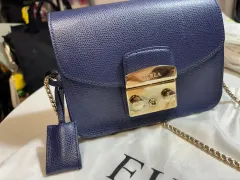 FURLA 훌라 メトロポリス ミニバック クロスバック ネイビー