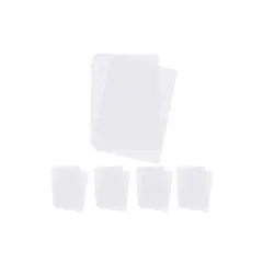 A5 6穴 シール帳 リフィル 台紙 10枚セット｜151×214mm 半透明PPシート シール専用 バインダー用 収納 (シールpp専用台紙×10枚) 1