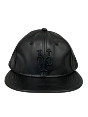 NEWERA (ニューエラ) レザーキャップ GENUINE LEATHER CAP 本革 MLB ニューヨークメッツ 60585326 F ブラック メンズ/025のサムネイル