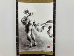 忍たま乱太郎 ドクタケ忍者隊最強の軍師 土井半助 水墨画掛け軸 - メルカリ