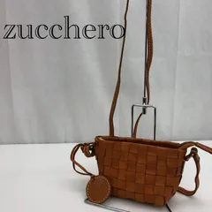 zucchero  ズッケロ ショルダーバック レザー  メッシュ ブラウン レディース 鞄_255067