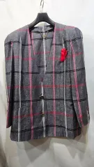 日本 Leilian フランス 高級リネン100% Vネック ヴィンテージ ジャケット オーバーサイズ ss3