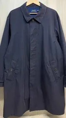 POLO RALPH LAUREN L ステンカラー コート ポロ ラルフローレン ロング ジャケット コットン ナイロン メンズ ネイビー
