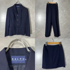 ラルフローレン RALPH LAUREN 3着set スーツ セットアップ ジャケット パンツ スカート ネイビー 11号 9号