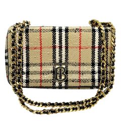 BURBERRY TB ショルダーチェーンバッグ チェック柄 - メルカリ