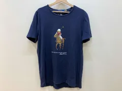 POLO RALPH LAUREN ポロラルフローレン ポロベア 30周年記念半袖Tシャツ 丸首 メンズ サイズL ネイビー コットン 綿 中国製 破れ有り