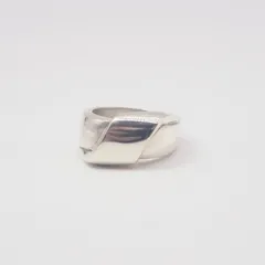 【希少】【美品】HERMES 約9号 リボン リング シルバー925 エルメス