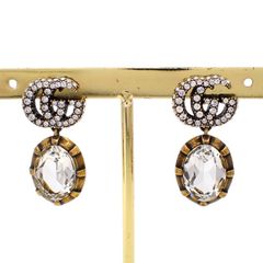 GUCCI クリスタル ドロップピアス 629659 - メルカリ