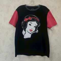 【Disney】Tシャツ 白雪姫 袖切り替え 半袖 春夏 Lサイズ コットン プリント