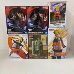 08w16208 NARUTOプライズフィギュア6体セット -NARUTO 72 series-うずまきナルト＆うみのイルカ/うずまきボルト (忍界造形列伝)/うちはオビト (VIBRATION STARS)/千手柱間 (フィグライフ!)【中古品】