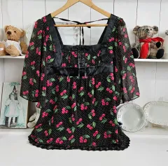 CECIL McBEE (セシルマクビー) さくらんぼ ドット コルセット チュニック