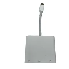 Apple A2119 マルチアダプター USB-C Digital AV Multiport アダプタ 純正 アップル 中古 O11095483