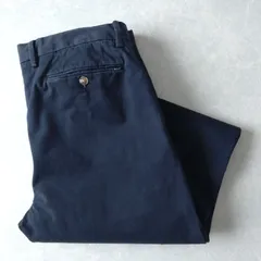 ■古着 POLO RALPH LAUREN ポロラルフローレン ポロチノ ツイルパンツ STRETCH SLIM FIT ダークネイビー 濃紺 W36L34【L5914】