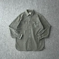 L.L.Bean　デザインシャツ　シャモアクロス　アースカラー　フェード　リアル　ヴィンテージ