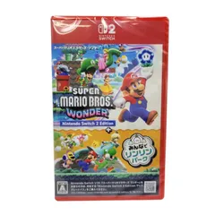 【中古美品】 【未開封】【ゲーム】スーパーマリオブラザーズ ワンダー Nintendo Switch 2 Edition + みんなでリンリンパーク CERO区分_A 全年齢対象 任天堂 スイッチ2 ソフト 【029-260405-as-01-izu】