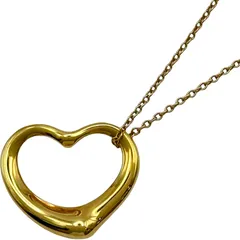 ティファニー TIFFANY＆CO オープンハートネックレス ゴールド 750 ジュエリー
