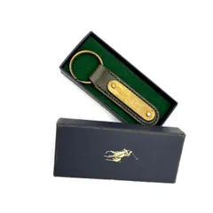 ラルフローレン Polo レザー キーホルダー キーリング USA製 箱付き