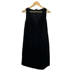 MOSCHINO(モスキーノ) ワンピース サイズI 38 レディース - 黒 Vネック/ノースリーブ/ロングのサムネイル