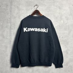 激渋 90s Kawasaki ナイロンジャケット ブラック グレー 企業モノ 
