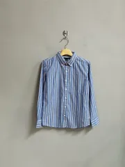 タグ新品) トミーヒルフィガー 男の子 ストライプ 長袖シャツ 140