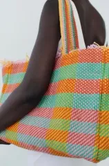 (割引) ZARA ザラ ストライプ トートバッグ かわいい バッグ