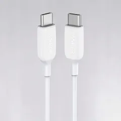 Anker PowerLine III USB-C & USB-C ケーブル (USB2.0対応) 0.9m【A8852021 ホワイト】