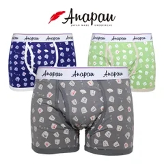 Anapau アナパウ ボクサーパンツ 将棋パンツ 前開き メンズ 日本製 下着 P-2417のサムネイル