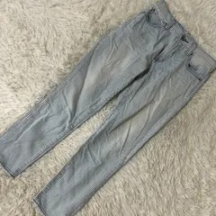 RODEO CROWNS デニムパンツ ライトブルー S ストライプ柄 着回し